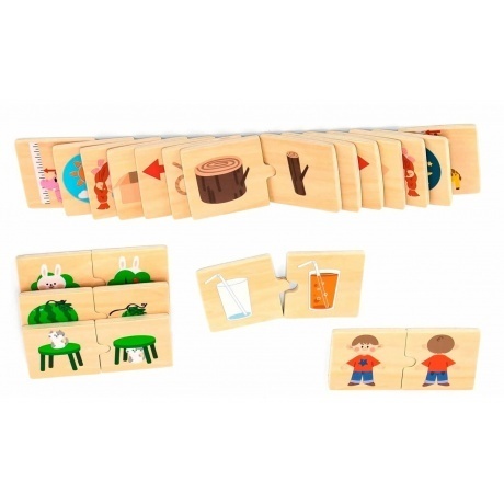 Головоломка VIGA "Соедини противоположности" 24 элемента в коробе - фото 5