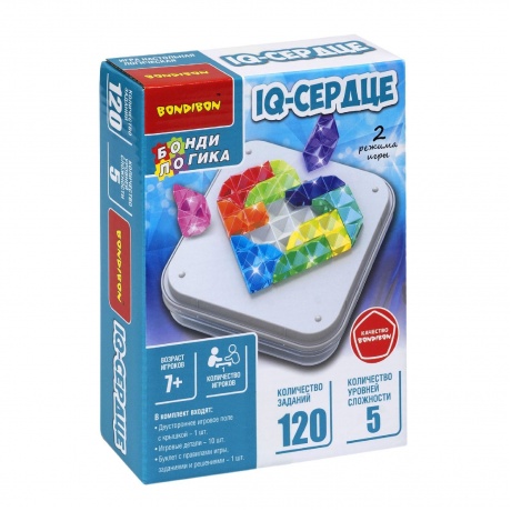 Логическая игра BONDIBON ВВ5834 "IQ-Сердце" - фото 11