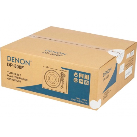 Проигрыватель виниловых дисков Denon DP-300F, серебристый - фото 16
