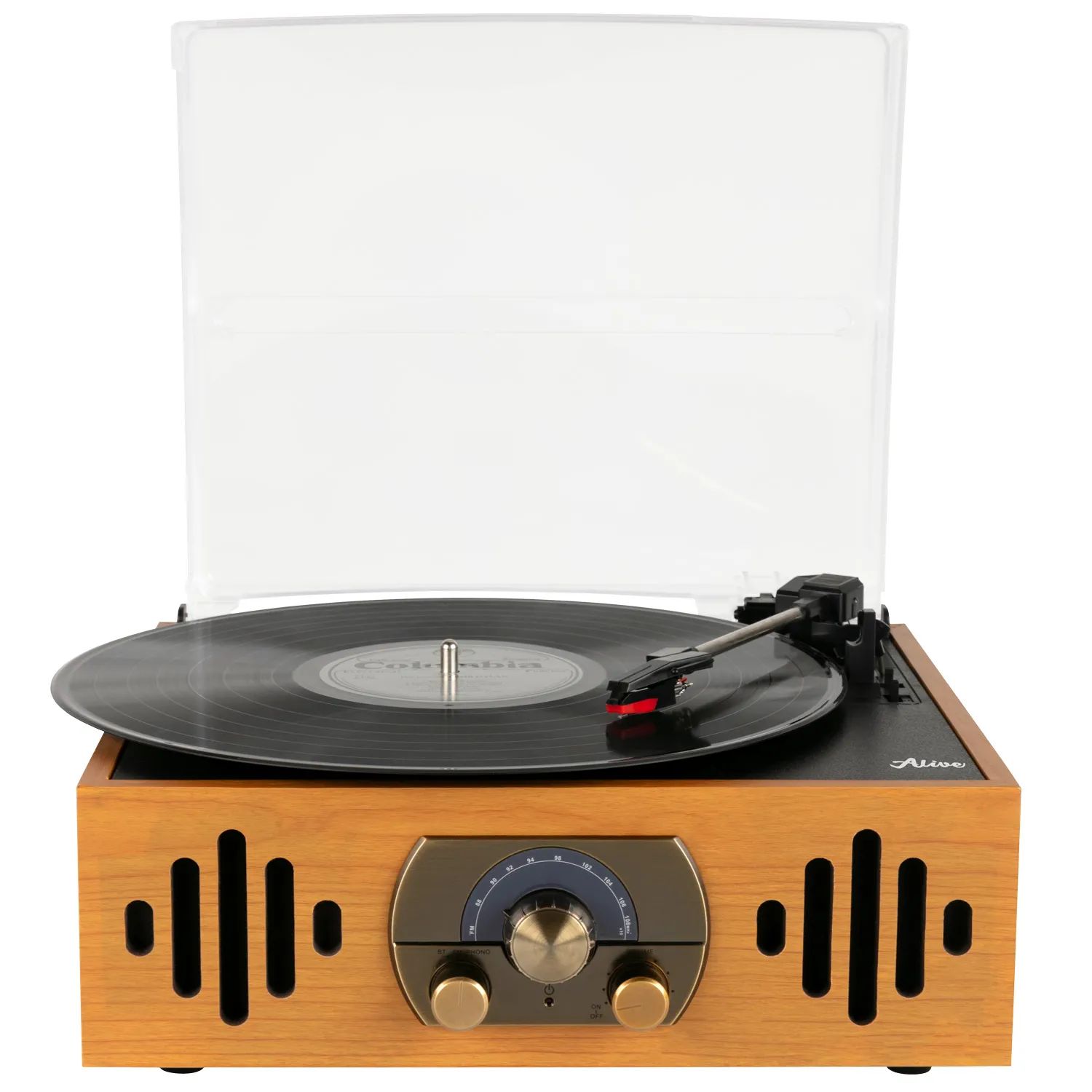 Проигрыватель виниловых дисков Alive Audio Quattro LP Light Wood AAQTRLW, цвет светло-коричневый