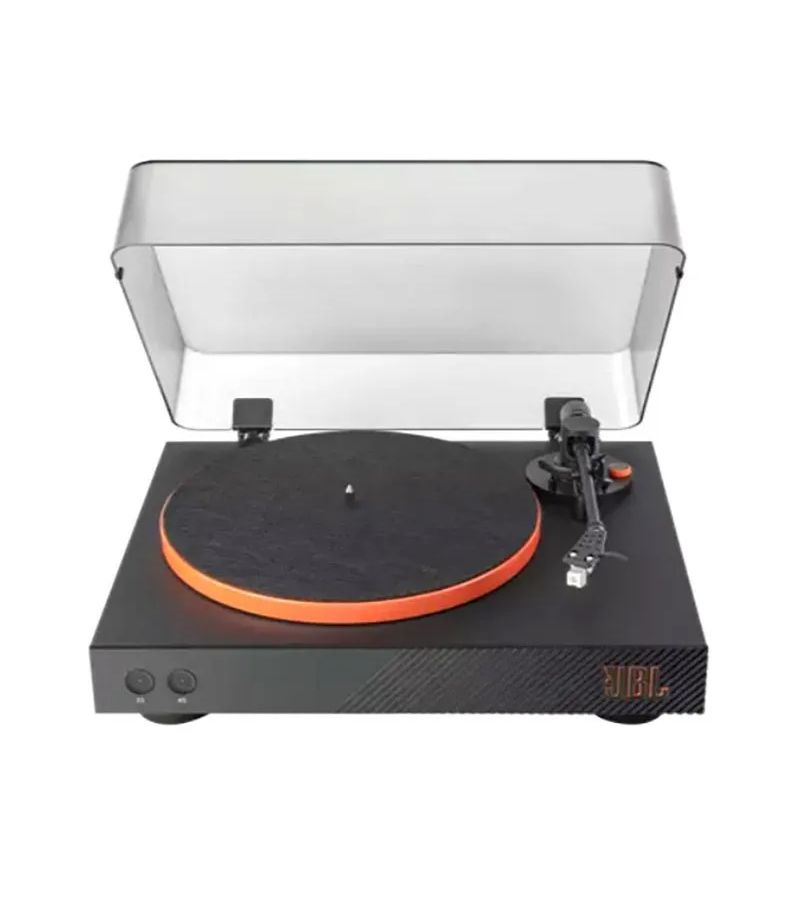 Проигрыватель виниловых дисков JBL Spinner BT Black (JBLSPINNERBTBLK), цвет оранжевый/черный