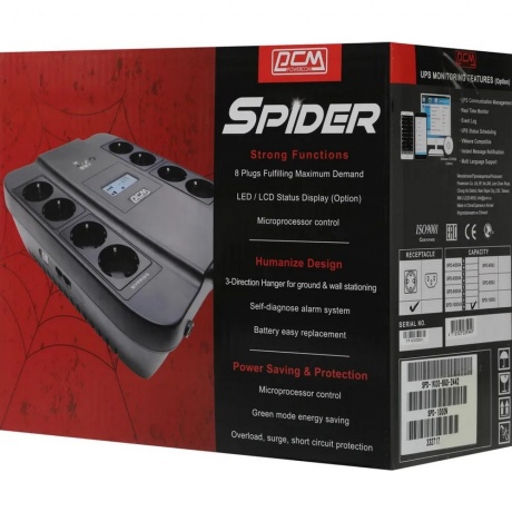 ИБП Powercom SPIDER SPD-1000N - фото 8