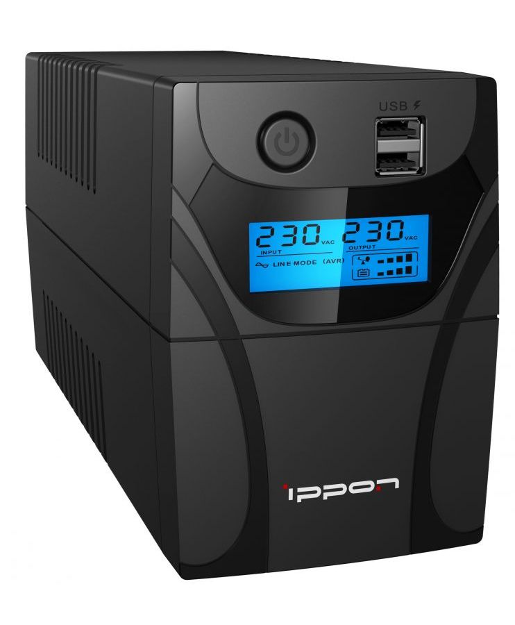 ИБП Ippon Back Power Pro II Euro 850 черный (1005575) ибп ippon back power pro ii euro 850 черный 1005575