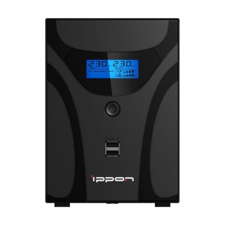 ИБП Ippon Smart Power Pro II Euro 1200 черный (1029740) - фото 2