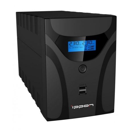 ИБП Ippon Smart Power Pro II Euro 1200 черный (1029740) - фото 3