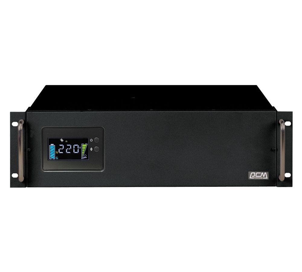 ИБП Powercom King Pro RM KIN-3000AP LCD интерактивный ибп powercom king pro kin 1000ap rm черный