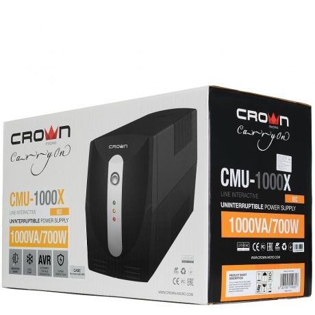 ИБП Crown CMU-1000XIEC - фото 3