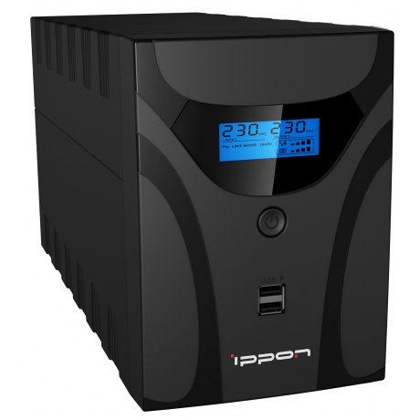 ИБП Ippon Smart Power Pro II 1600 черный - фото 2