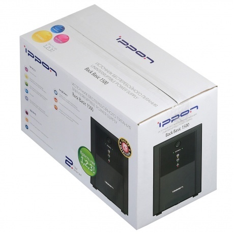 ИБП Ippon Back Basic 1500 черный - фото 12