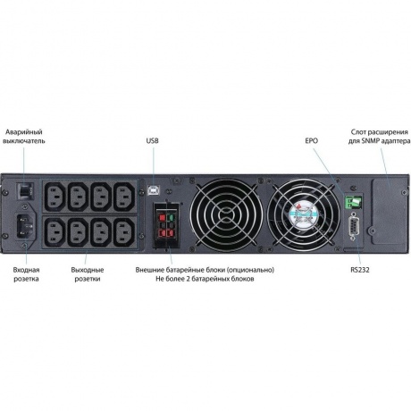 ИБП Powercom Macan MRT-2000SE черный - фото 13