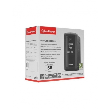 Источник бесперебойного питания CyberPower  Tower 1000VA 550W VP1000ELCD - фото 6