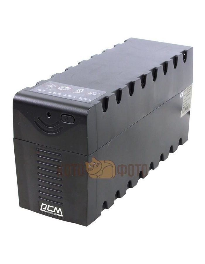 ИБП Powercom RPT-600AP 360Вт 600ВА черный - фото 1
