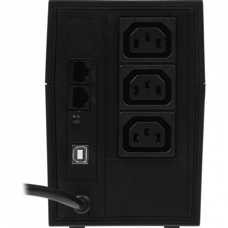 ИБП Powercom RPT-600AP IEC USB черный - фото 3