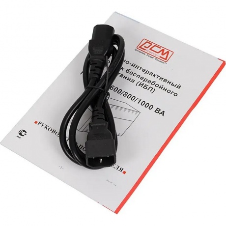 ИБП Powercom RPT-1000A 600W черный 3*IEC320 - фото 4
