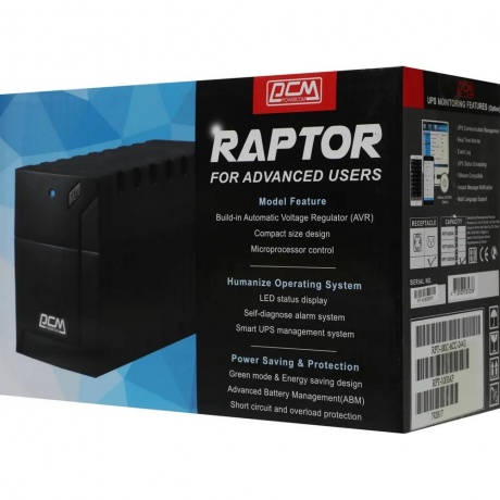 ИБП Powercom RPT-1000AP 600W черный 3*IEC320 - фото 11