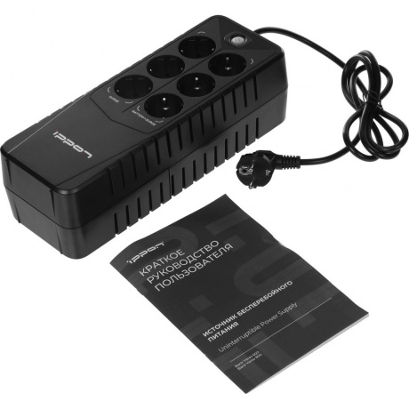 ИБП Ippon Back Verso 800 420Вт 800ВА черный - фото 11