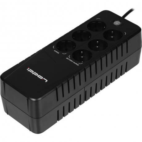 ИБП Ippon Back Verso 800 420Вт 800ВА черный - фото 3