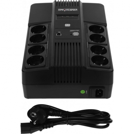 ИБП Импульс Мастер 800 480Вт 800ВА черный (MT80107) - фото 2