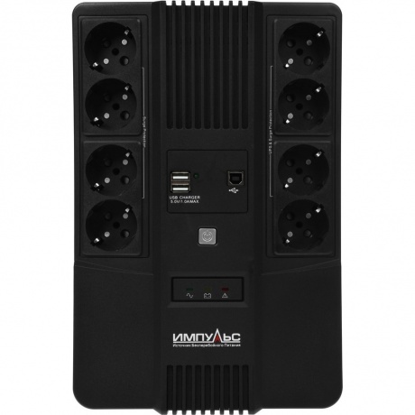 ИБП Импульс Мастер 800 480Вт 800ВА черный (MT80107) - фото 3