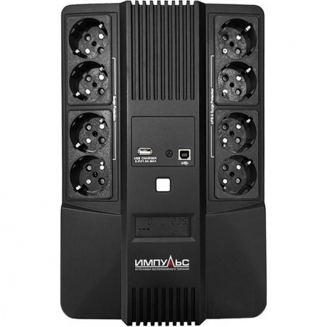 ИБП Импульс Мастер 800 480Вт 800ВА черный (MT80107) - фото 4