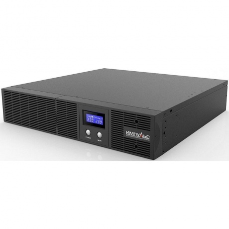 Источник бесперебойного питания Импульс Слим 2000 2000ВА черный (SL20201) - фото 3