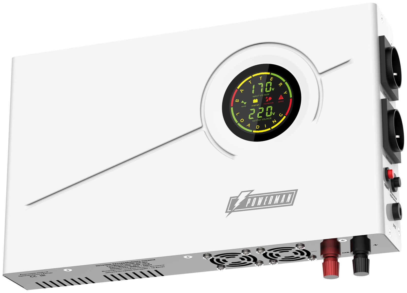 ИБП Powerman Smart 800 INV Shuko line-interactive (6121421) интерактивный ибп powerman smart 500 inv белый