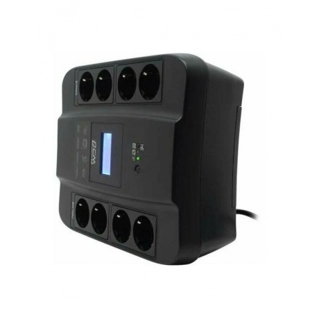 ИБП Powercom Spider SPD-1100U LCD USB 605W black (1452054) - фото 9