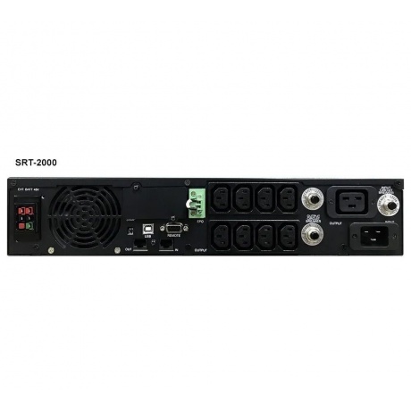 ИБП Powercom SMART RACK&amp;TOWER SRT-2000A LCD 1800W black (1157682) - фото 3
