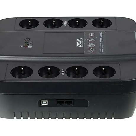ИБП Powercom Spider SPD-650U 390Вт 650ВА, черный - фото 3