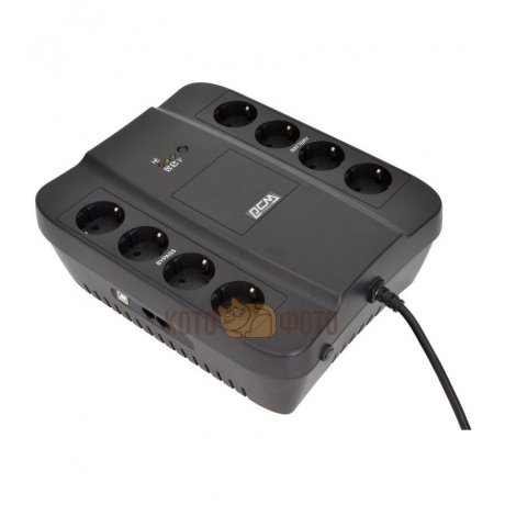 ИБП Powercom PCM SPD-1000U 550Вт 1000ВА черный - фото 1