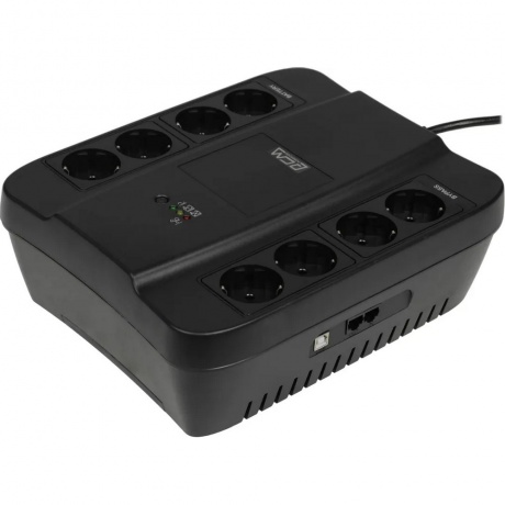 ИБП Powercom PCM SPD-1000U 550Вт 1000ВА черный - фото 4