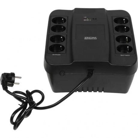 ИБП Powercom PCM SPD-1000U 550Вт 1000ВА черный - фото 6