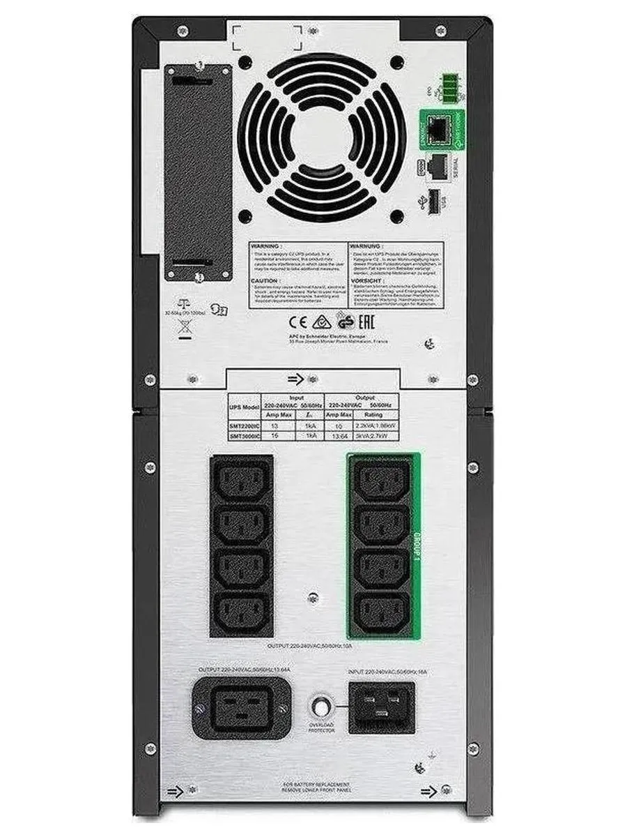 Источник бесперебойного питания APC Smart-UPS SMT3000IC 2700Вт 3000ВА черный - фото 2