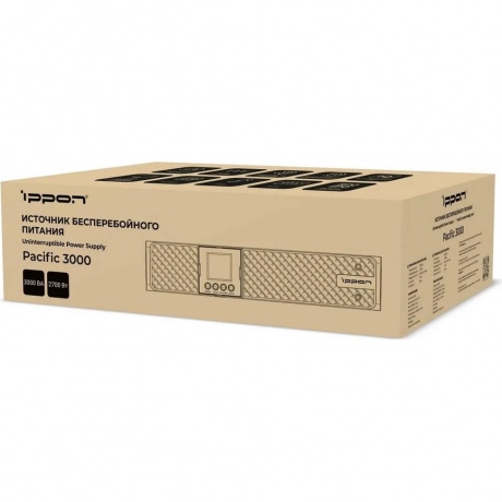 Источник бесперебойного питания Ippon Pacific 3000 2700Вт 3000ВА черный - фото 35