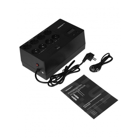 Источник бесперебойного питания Ippon Kirpich 1050 600Вт 1050ВА черный - фото 7