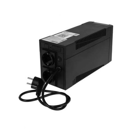 Источник бесперебойного питания Smartwatt Uni 250Вт 450ВА черный - фото 3