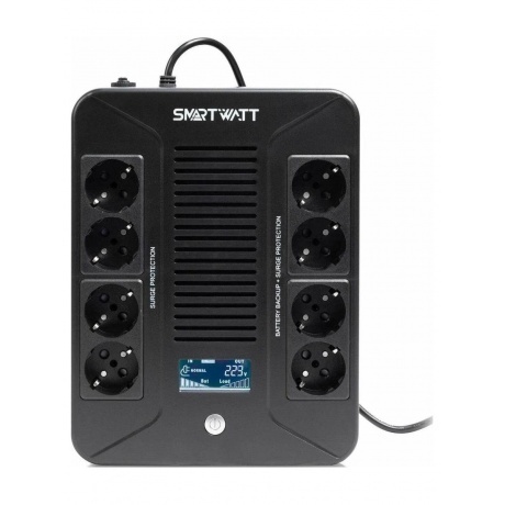 

Источник бесперебойного питания Smartwatt Safe Pro 360Вт 600ВА черный