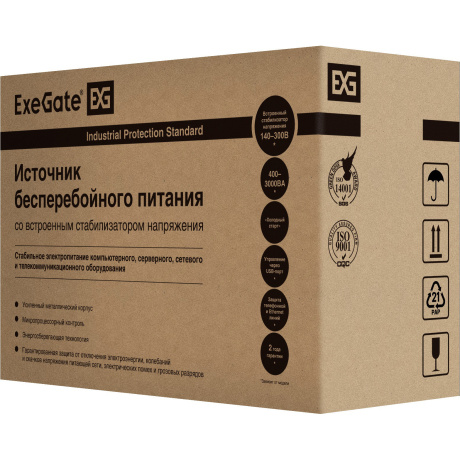 ИБП ExeGate SpecialPro UNB-1600.LED.AVR.4SH (EP285508RUS) - фото 4