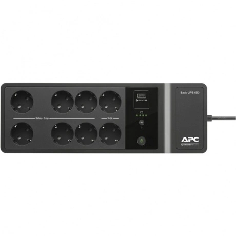 ИБП APC Back-UPS ES 650VA/400W, 230V, 8 Schuko (2 Surge & 6 batt...