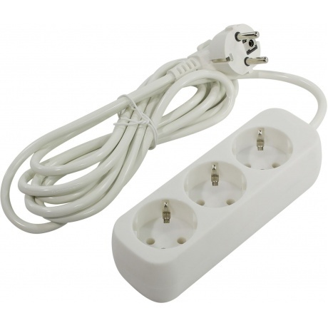 

Удлинитель Defender E330 с заземлением 3.0 м 3 розетки (пакет)