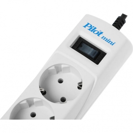 Сетевой фильтр Pilot mini 5м (4 розетки) белый - фото 3