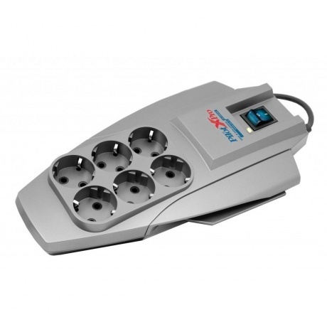 

Сетевой фильтр Pilot X-Pro 7м (6 розеток) серый