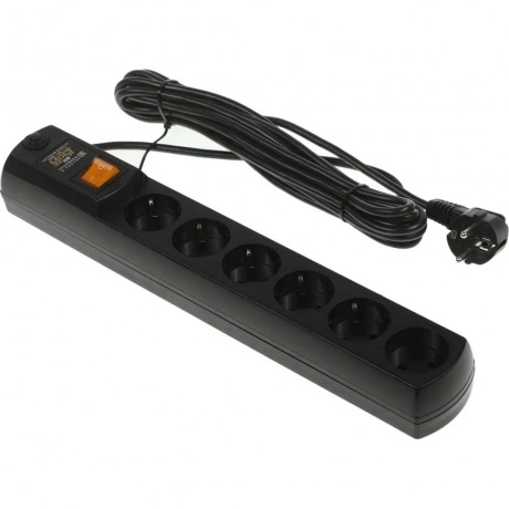 Сетевой фильтр Most HP 5м (6 розеток) черный