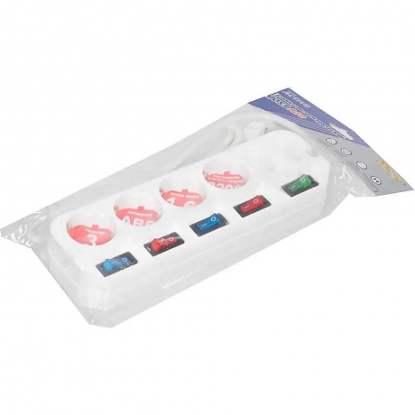 Сетевой фильтр Most A10 1.6м (6 розеток) белый - фото 3