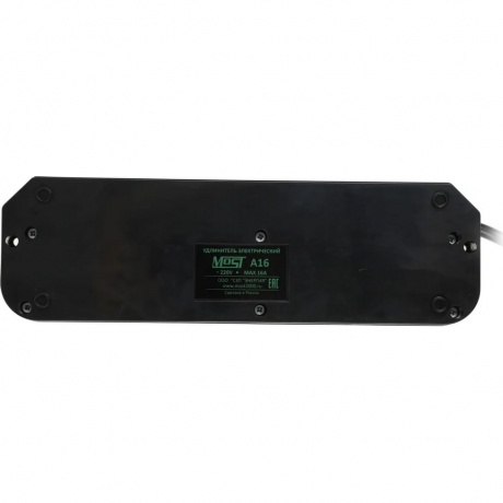 Сетевой фильтр Most A16 3м (6 розеток) черный - фото 3