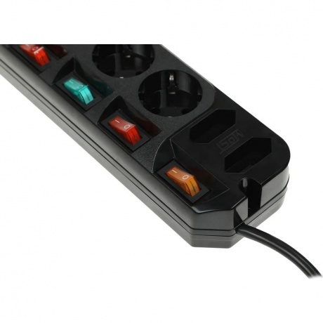 Сетевой фильтр Most A16 3м (6 розеток) черный - фото 5