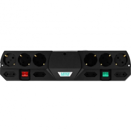 Сетевой фильтр Most TRG 2м (10 розеток) черный - фото 2