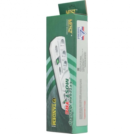 Сетевой фильтр Most TRG 2м (10 розеток) черный - фото 10