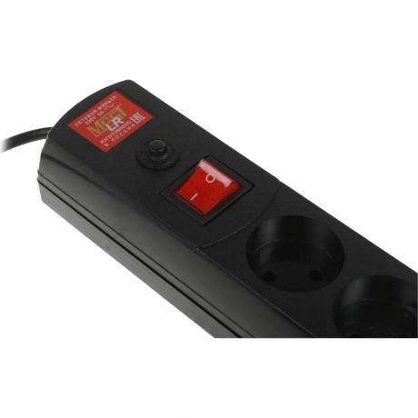 Сетевой фильтр Most LR 3м (6 розеток) черный - фото 4