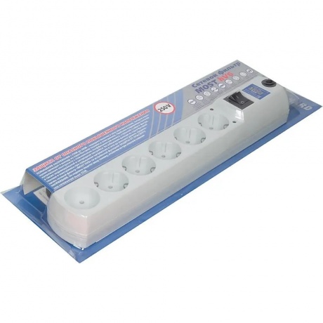 Сетевой фильтр Most HV6 2м (6 розеток) белый - фото 4